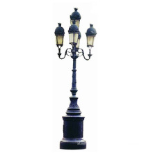 Outdoor classic European Style Waterproof LED Garden Grey Iron Street Lamp Post